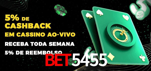 Promoções do cassino ao Vivo BET5455